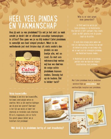 Calve Pindakaas advertorial